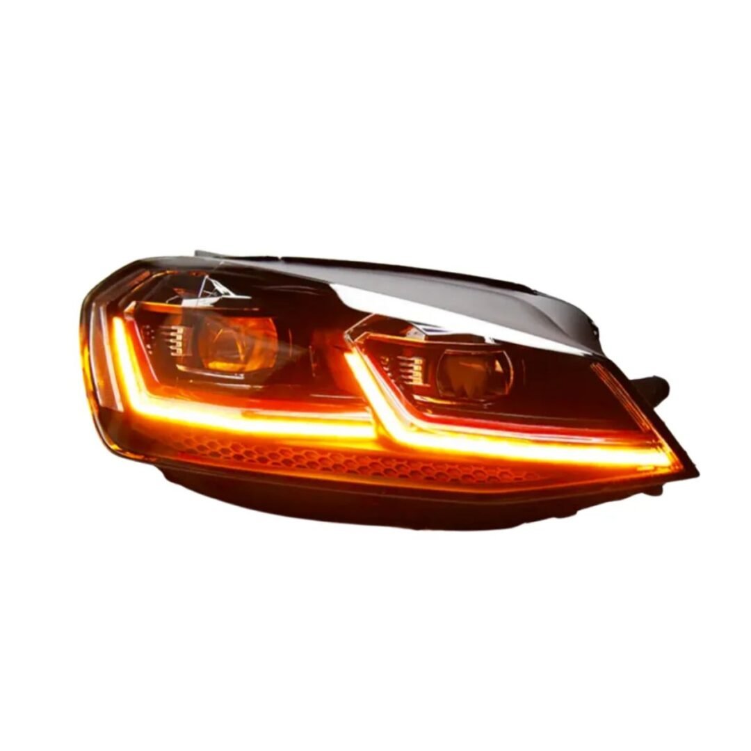 Faróis Full LED para Volkswagem Golf MK7 • Modelo MK7.5 com Detalhe Vermelho • Ano 2014 até 2017 - Image 3