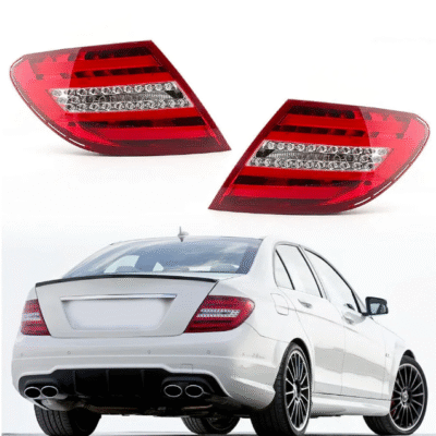 Lanterna Traseira Full LED Mercedes Classe C (Geração W204) - Modelo Facelift Vermelha - Ano 2008 Até 2014
