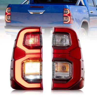 Lanterna Traseira Full LED Toyota Hilux - Modelo Facelift Vermelho - Ano 2016 até 2024
