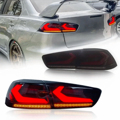 Lanterna Traseira Full LED Mitsubishi Lancer (Geração X - Modelo Corvette - Ano 2008 até 2020