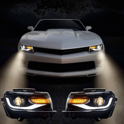 farois.camaro 1 Farois Bi-Xenon Chevrolet Camaro 5th - Modelo Facelift - Ano 2014 até 2015